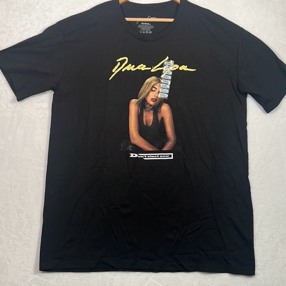 Dua Lipa” Don’t start‎ now” self portrait concert band T-shirt- Men XXL - NWT
